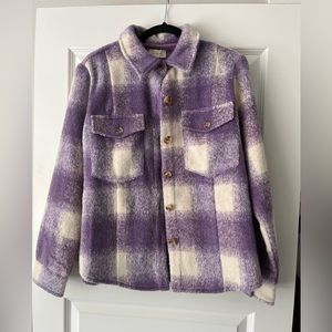 Purple plaid jacket